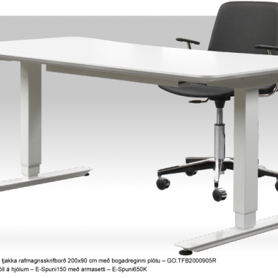 Hvitt Flex T Rafbord Isl 0